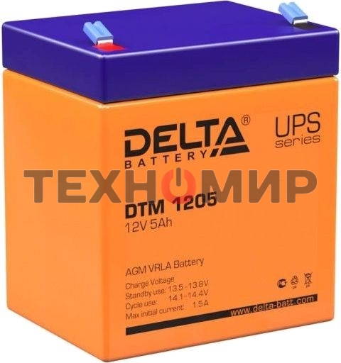 Батарея для ИБП Delta DTM 1205 (12V, 5Ah)