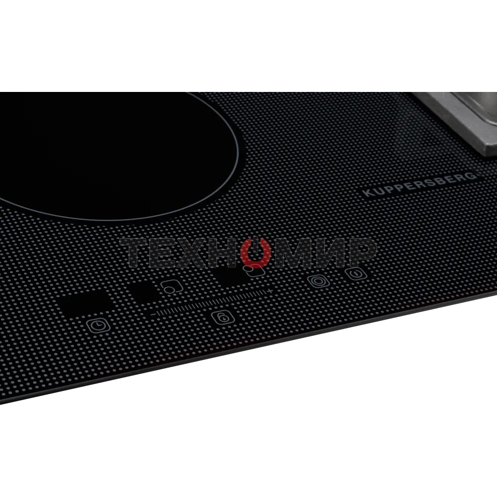 Комбинированная варочная панель Kuppersberg EGS 600 Газоэлектрическая независимая варочная поверхность, стеклокерамика KANGER, ширина 60 см, Тип нагрева HI-Light/Газ, Слайдер/механическое управление, 3 цифровых дисплев, 9 уровней мощности, Блокировка пане