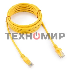 Патч-корд медный UTP Cablexpert PP10-3M/Y cat.5e, 3м, литой, многожильный, желтый