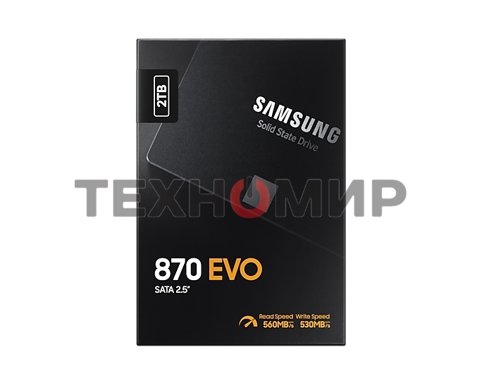 Накопитель SSD Samsung 870 EVO, 2Tb, SATA III, 2.5