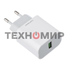 Сетевое зарядное устройство GoPower GPQC07 1USB 18W QC3.0 белый