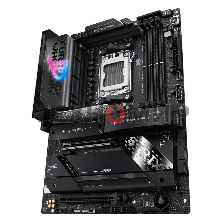 Материнская плата ASUS ROG STRIX X870E-E GAMING WIFI, AM5, AMD X870E, 4xDDR5, 4xSATA, 5xM.2, 1xPCI-E 5.0 x16, 1xPCI-E 4.0 x4, 1xHDMI, 1xUSB-C 3.2 Gen 2, 1xUSB-C 3.2 Gen 2x2, 2xUSB-C 4.0, 1x 5Gb LAN, 9xUSB-A 3.2 Gen 2, 2x3.5 мм, TOSLINK, 1xWi-Fi 7, ATX