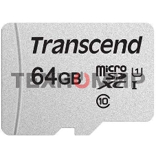 Флеш карта microSD 64Gb Transcend microSDXC Class 10 UHS-I U1, (без адаптера), TLC