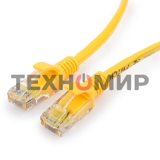 Патч-корд UTP Cablexpert PP12-20M/Y cat.5e, 20м, литой, многожильный, желтый