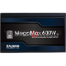 Блок питания Zalman ZM600-TXII V2 Retail, 600Вт, 80 PLUS, 120мм, черный