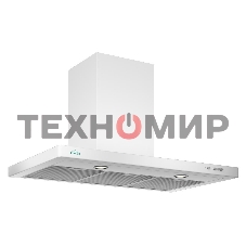 Вытяжка каминная Elikor Квадра 90П-650-К3Д белый, 90 см, 650 куб. м/ч, 56 дБ