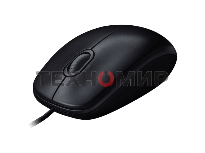 Мышь проводная Logitech M100/100R DARK/GREY (темно-серая/черная), 1000 dpi, USB, кнопки - 3