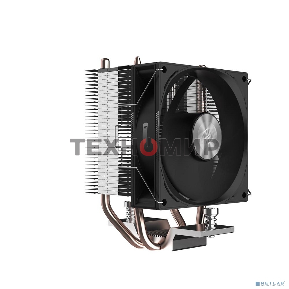 Кулер для процессора PCCooler R200 S115X/1200/1700/AM4/AM5 (TDP 110W, 90мм Non LED Fan, 2 тепловые трубки 6мм, 2200RPM, 28,3dBa)