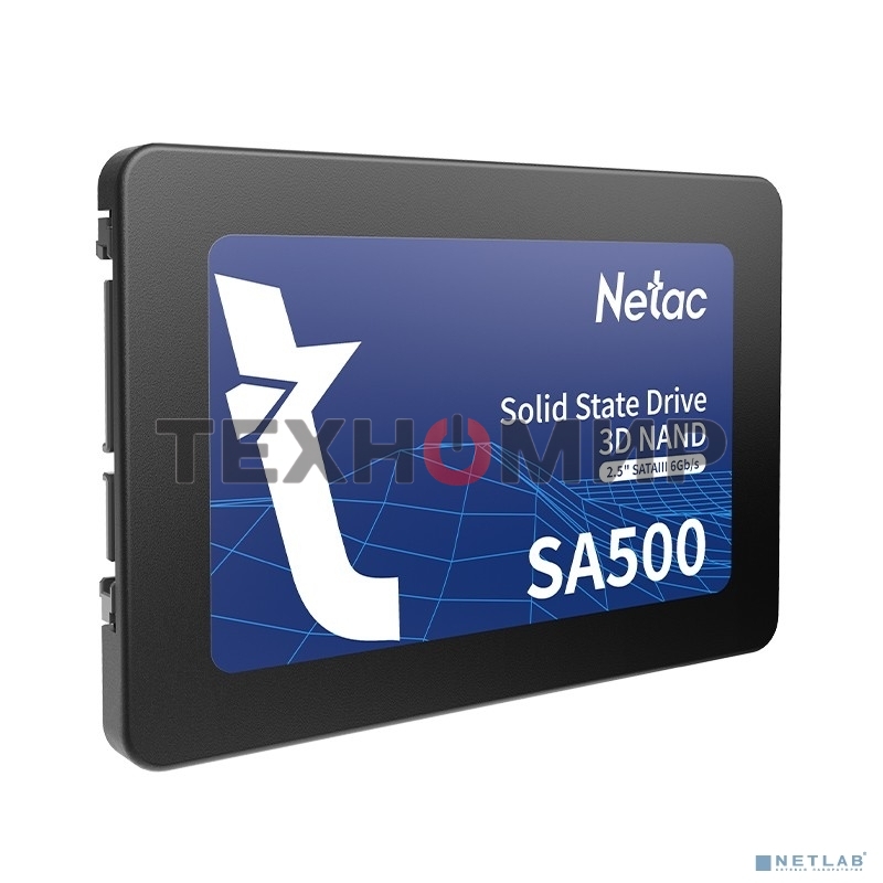 Накопитель SSD Netac SA500, 120Gb, SATA III, 2.5