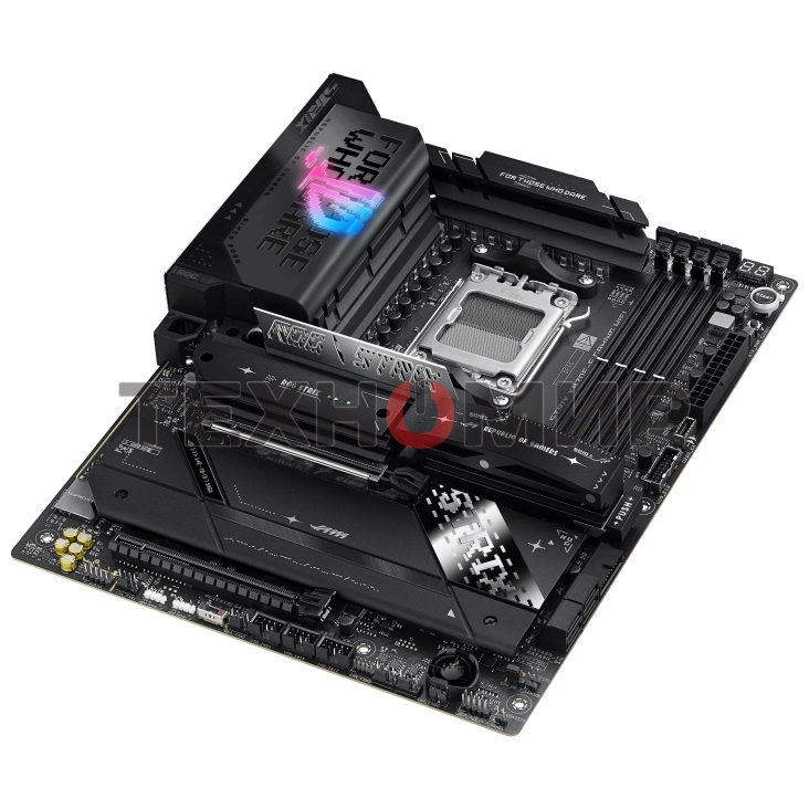 Материнская плата ASUS ROG STRIX X870E-E GAMING WIFI, AM5, AMD X870E, 4xDDR5, 4xSATA, 5xM.2, 1xPCI-E 5.0 x16, 1xPCI-E 4.0 x4, 1xHDMI, 1xUSB-C 3.2 Gen 2, 1xUSB-C 3.2 Gen 2x2, 2xUSB-C 4.0, 1x 5Gb LAN, 9xUSB-A 3.2 Gen 2, 2x3.5 мм, TOSLINK, 1xWi-Fi 7, ATX