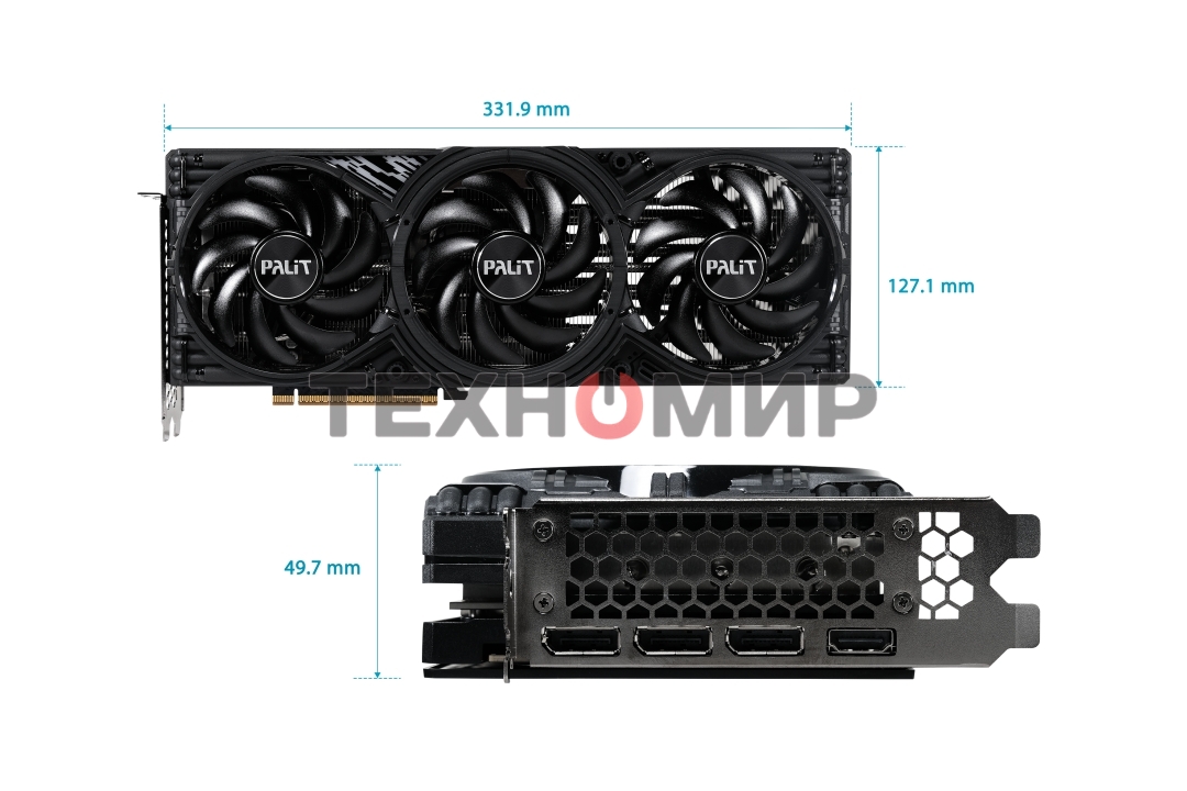 Видеокарта Palit PA-RTX 5070 GAMINGPRO-S 12Gb RTX 5070 12Gb 192bit GDDR7 2325/28000 HDMIx1 DPx3 HDCP Ret