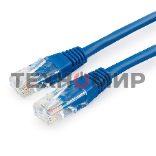 Патч-корд медный UTP Cablexpert PP10-5M/B cat.5, 5м, литой, многожильный, синий