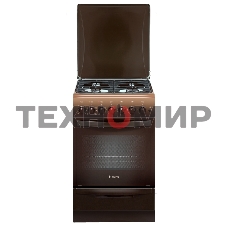 Плита комбинированная Gefest ПГЭ 5102-02 0001 коричневый, конфорок 4 газовых, духовка 55 л, 50 см x 85 см x 58.5 см