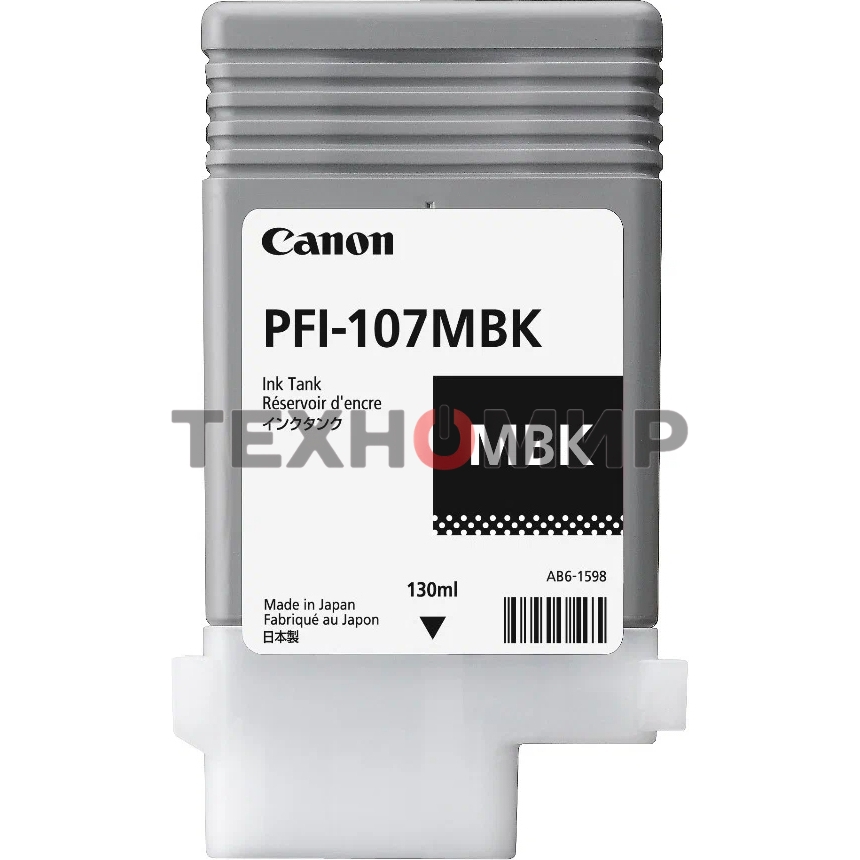 Картридж струйный Canon PFI-107MBK (6704B001) черный матовый (130 мл) для Canon iP F680/685/780/785