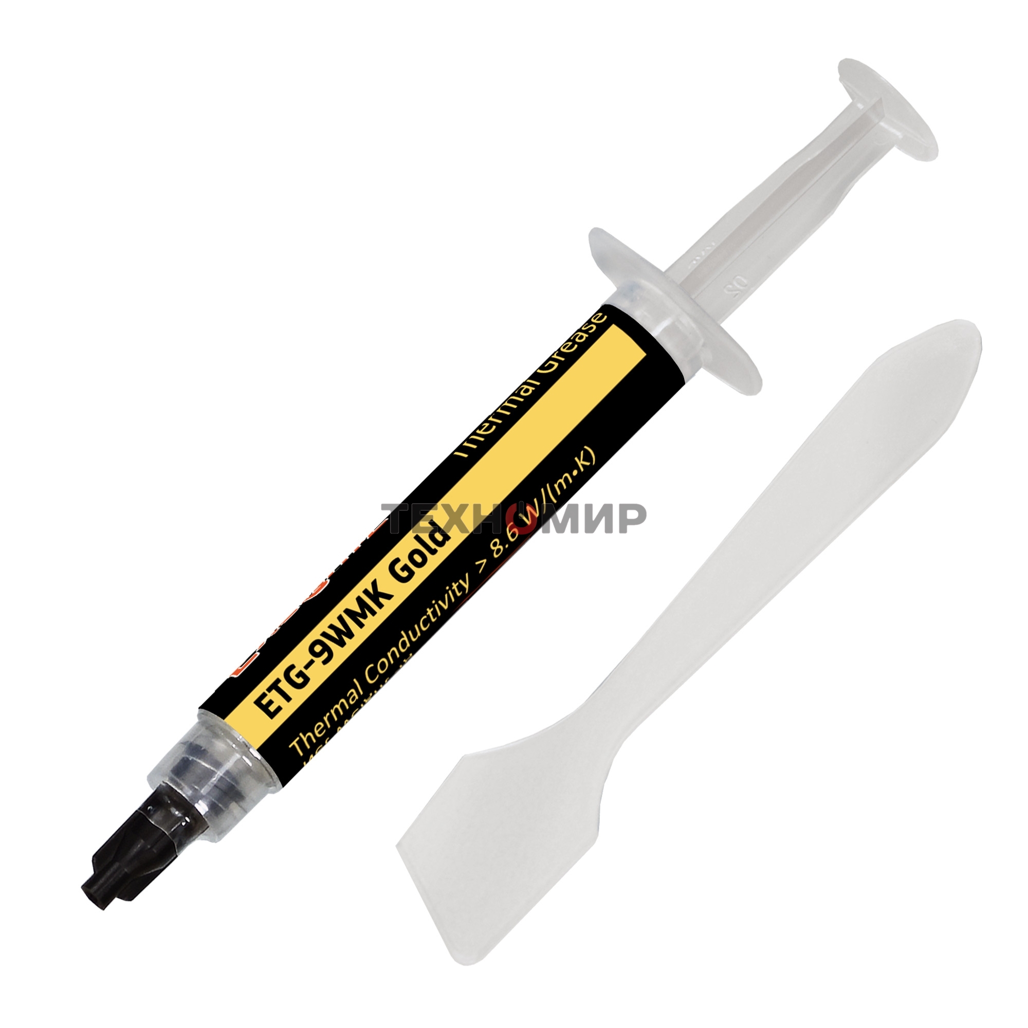 Термопаста ExeGate ETG-9WMK Gold, шприц с лопаткой, 4г