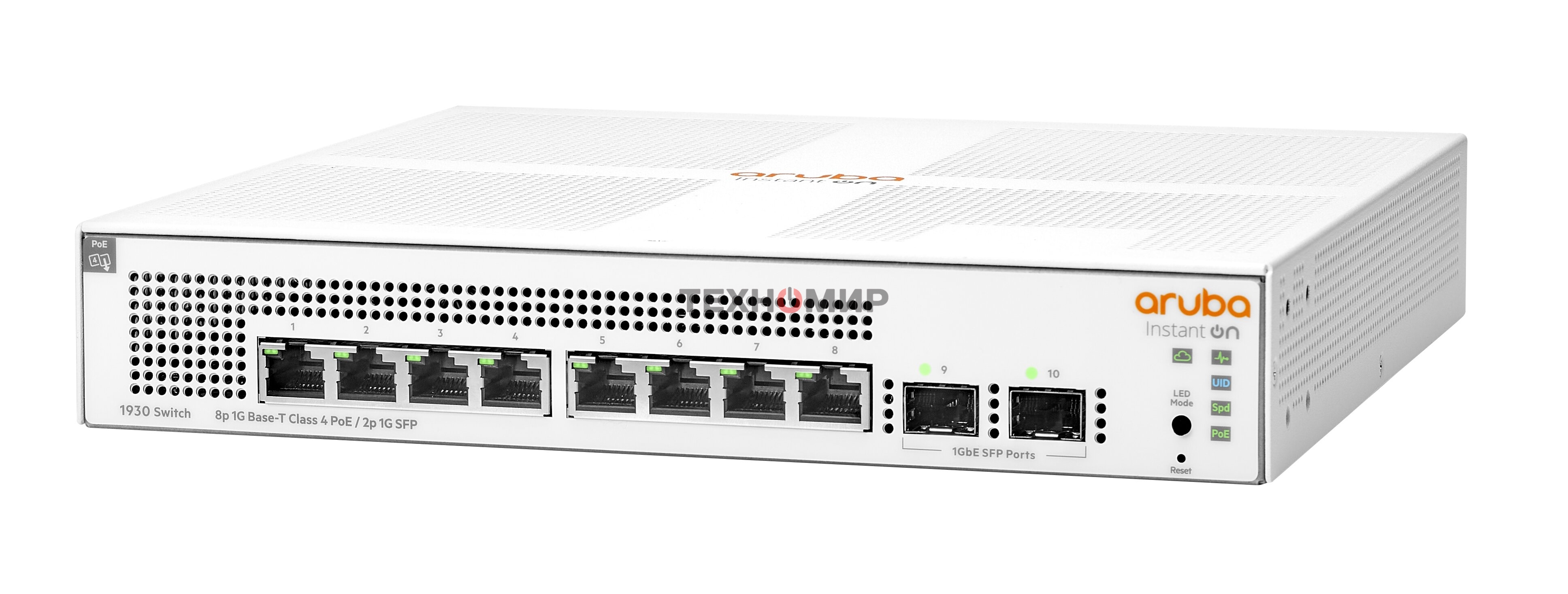Коммутатор HPE Aruba IOn 1930 8G 2SFP 124W Switch