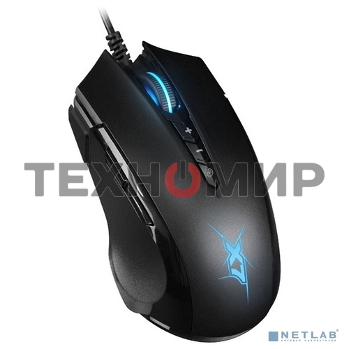 Мышь проводная A4Tech X89 черный, 2400 dpi, USB, кнопки - 8