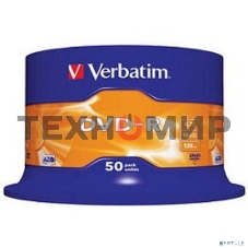 Диск DVD-R Verbatim 4.7Gb 16x Cake Box (50шт) (43548)