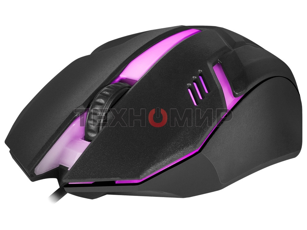 Мышь проводная Defender Hit MB-550 черный, 1600 dpi, USB, кнопки - 4