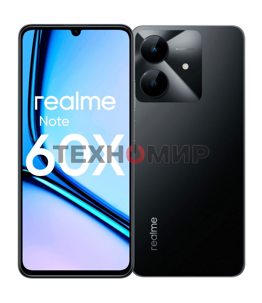 Смартфон Realme Note 60х, 3/64Gb, черный