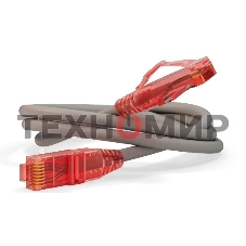 Патч-корд Hyperline UTP, Cat.5e, LSZH, 1.5 м, серый