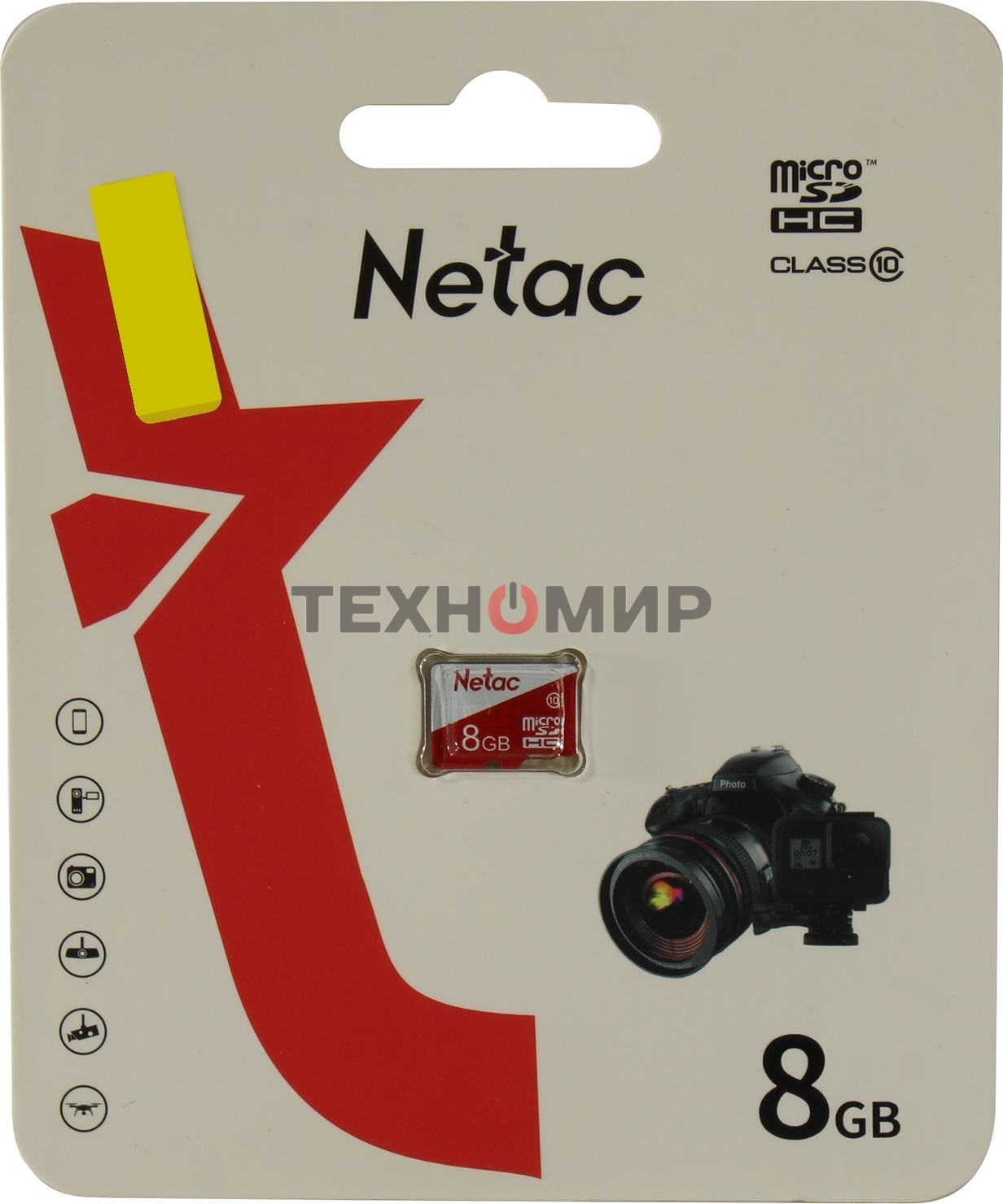 Флеш карта Netac P500 ECO MicroSDHC 8Gb C10 NT02P500ECO-008G-S