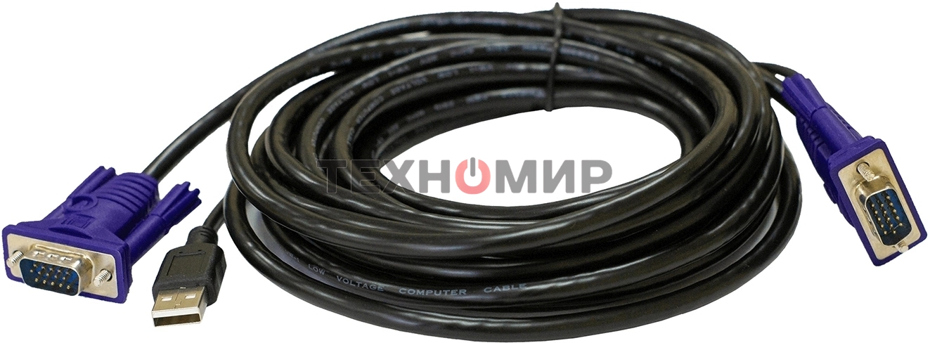 Кабель KVM ORIGO OKVMCU5/A1A с разъемами VGA и USB, 5 м