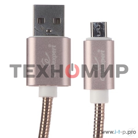 Кабель USB2.0 Cablexpert CC-G-mUSB02Cu-1.8M, AM/microB, серия Gold, длина 1.8м, золото, блистер