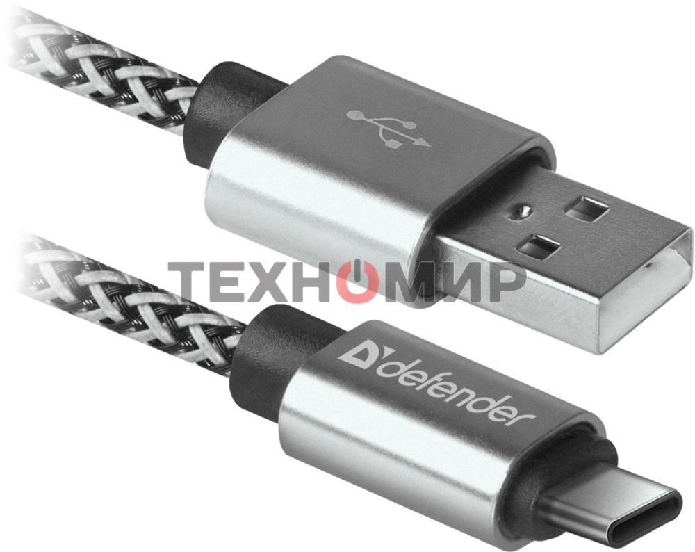 Кабель Defender USB 2.0 TO Type-C 1M белый USB09-03T
