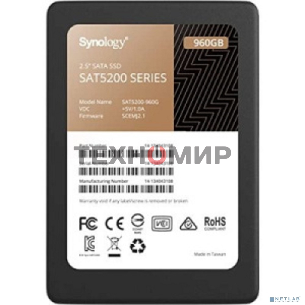 Накопитель SSD Synology Enterprise SAT5221-1920G, 1.92Tb, SATA, 2.5