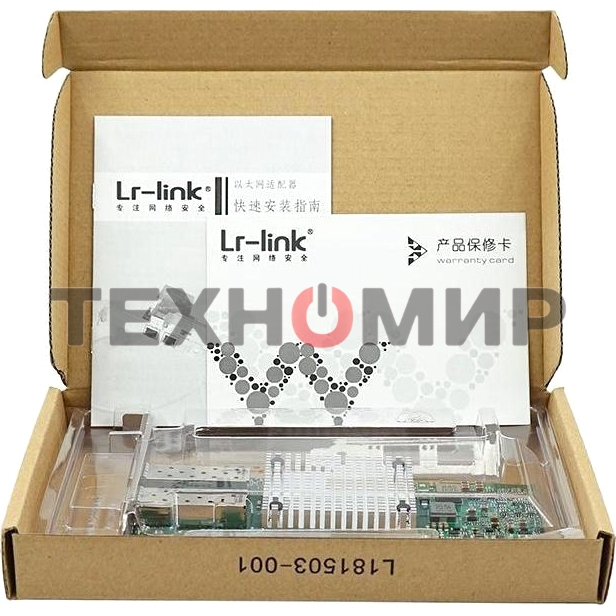 Сетевой адаптер PCIE 10Gb FIBER 2SFP+ LREC9812BF-2SFP+ LR-LINK