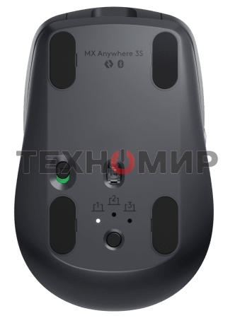 Мышь беспроводная/проводная Logitech MX Anywhere 3S графитовый, 8000 dpi, радиоканал, Bluetooth, USB, кнопки - 6