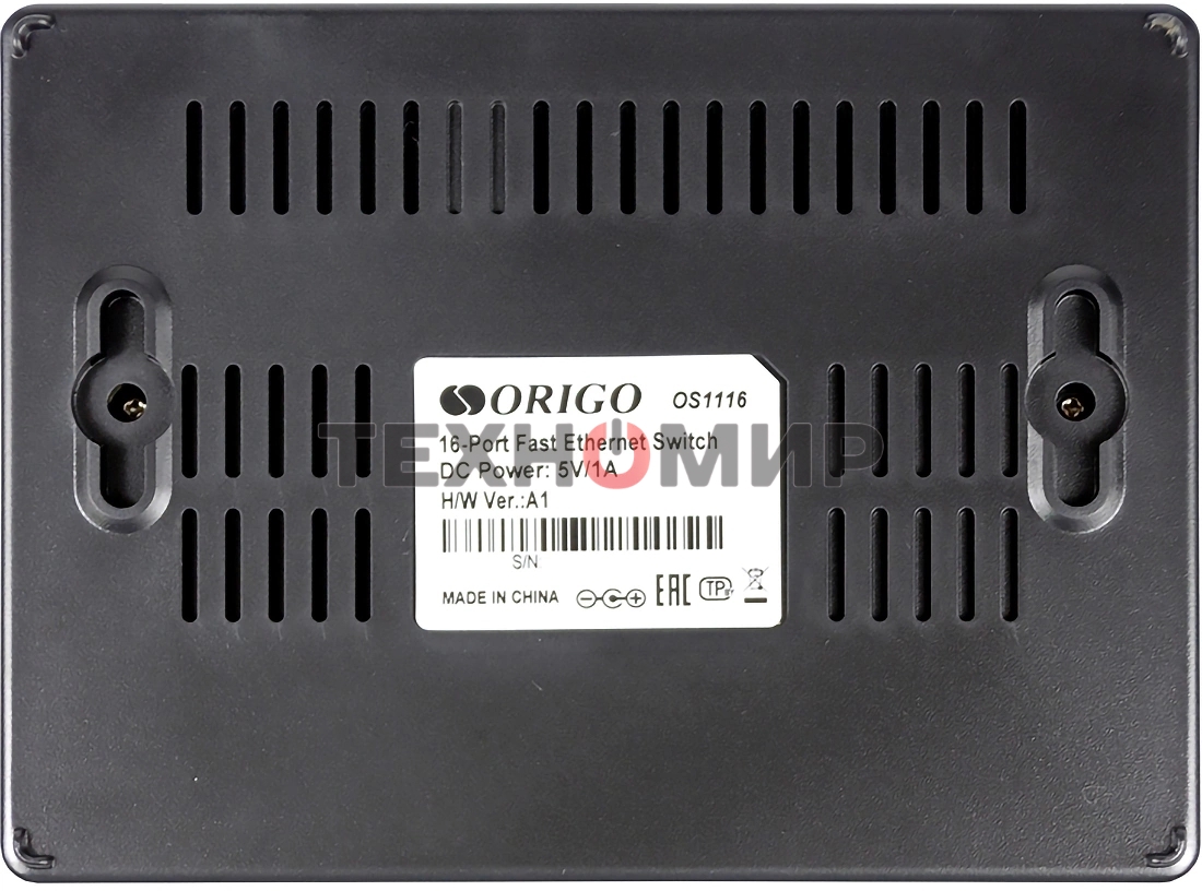 Коммутатор неуправляемый 16-портовый ORIGO OS1116/A1A 10/100 Мбит/с