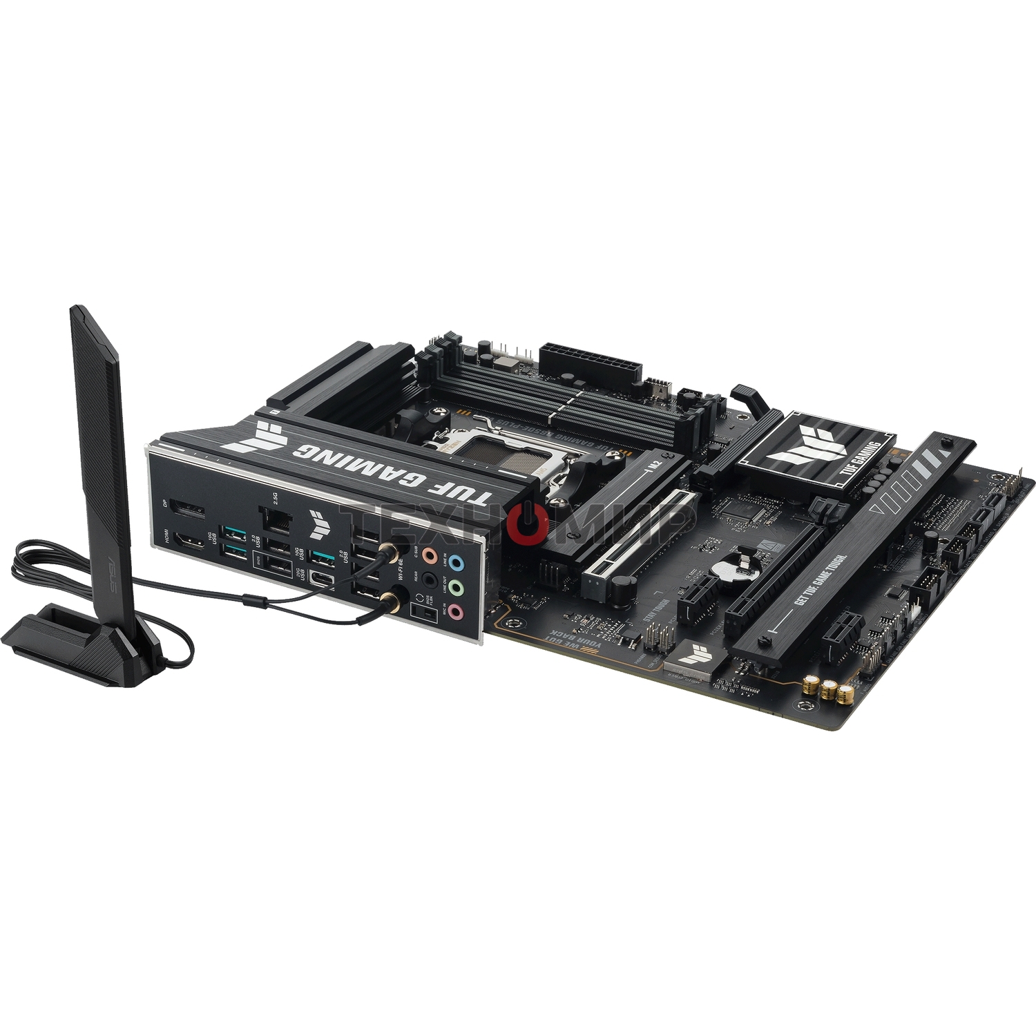 Материнская плата ASUS TUF GAMING B650E-PLUS WIFI, AM5, AMD B650, 4xDDR5, 4xSATA, 3xM.2, 1xPCIe 5.0 x16, 1xPCIe 4.0 x4, 2xPCIe 4.0 x1, 1xDisplayPort, 1xHDMI, 1x2.5Gb LAN, Wi-Fi 6E, Bluetooth 5.3, 1xUSB-C 20Gbps, 3xUSB-A 10Gbps, 6xUSB-A 2.0, 5x3.5 мм, 7.1,