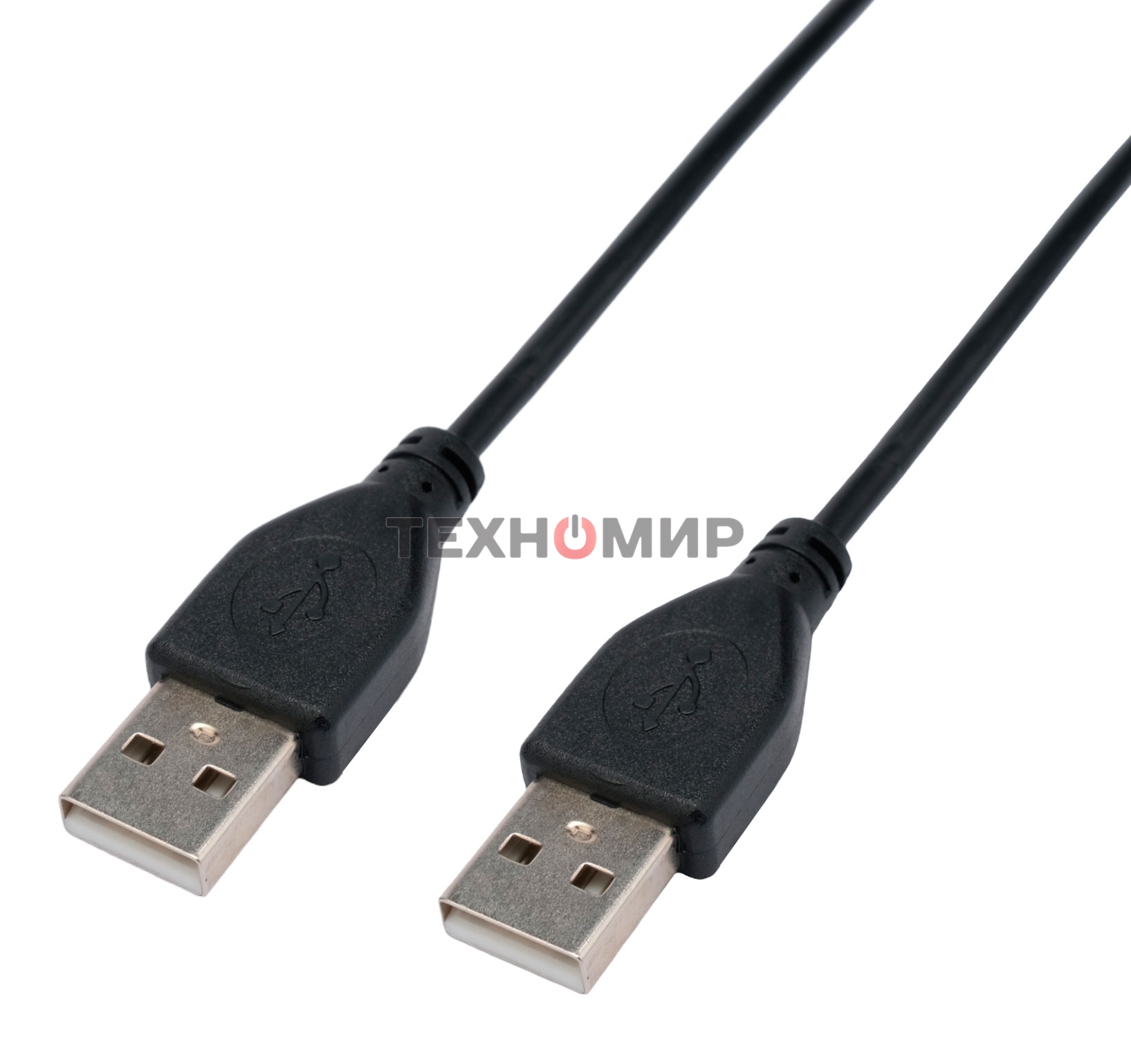 Кабель USB2.0 Cablexpert CC-USB2-AMAM-1M, AM/AM, экран, 28/26AWG, медь, Pro, 1м, черный, пакет