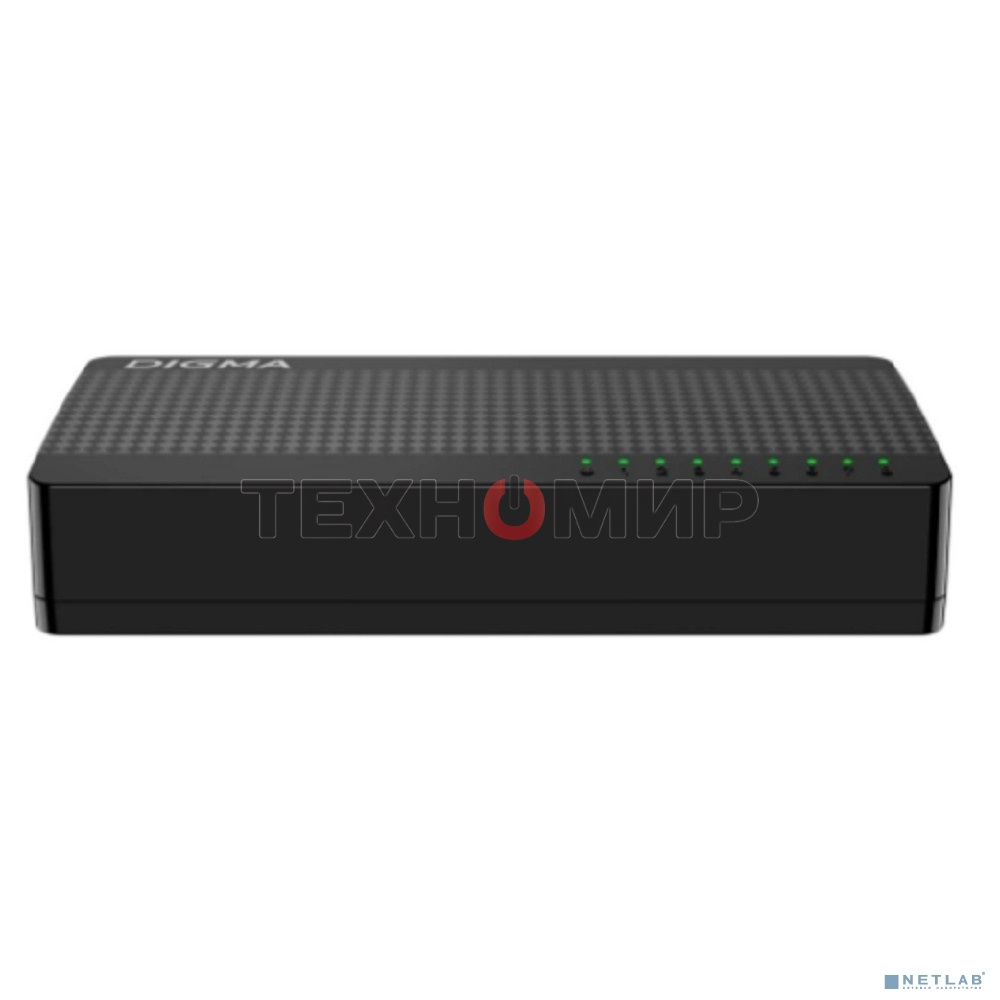 Коммутатор Digma DSW-308FE 8x100Mb неуправляемый
