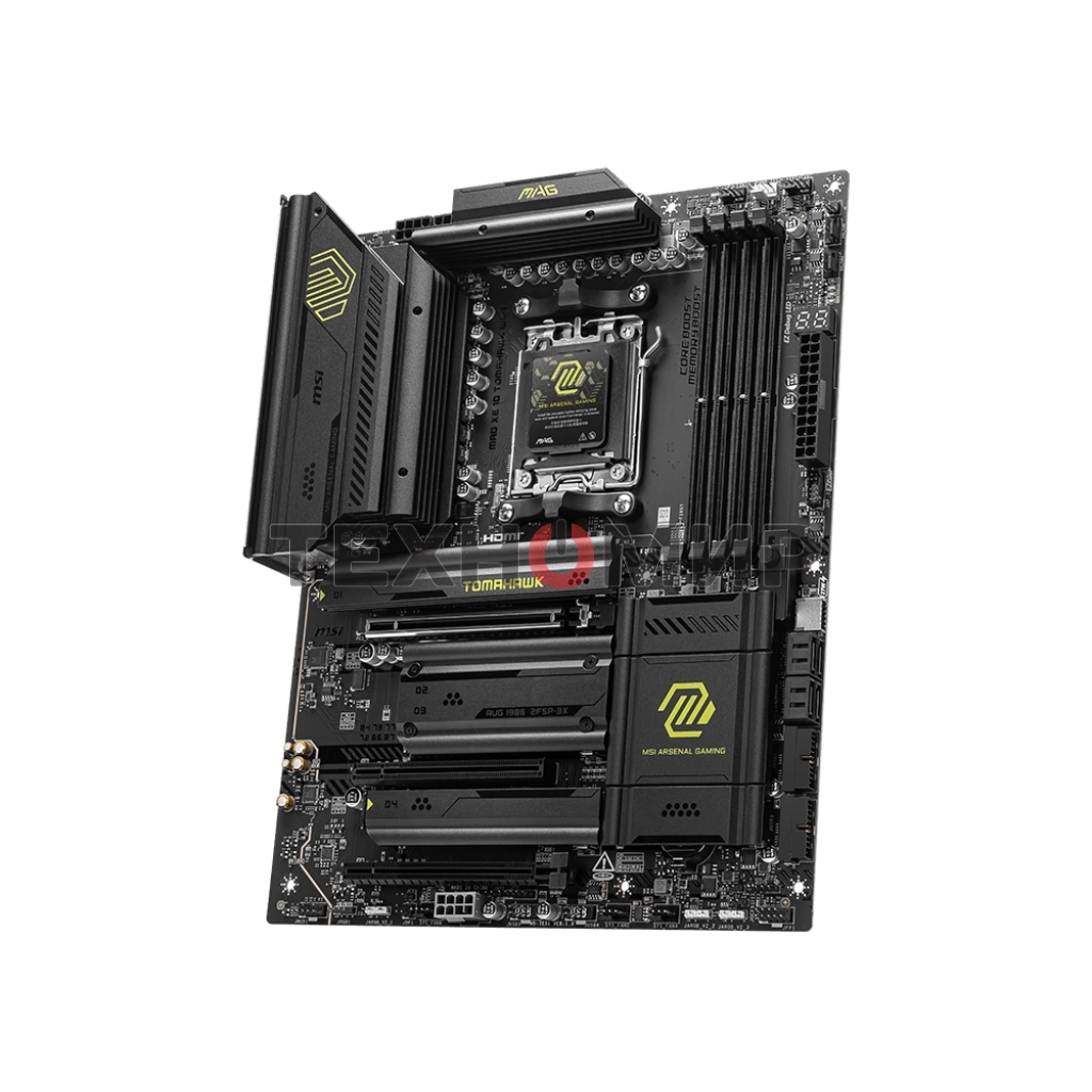 Материнская плата MSI MAG X870 TOMAHAWK WIFI, AM5, AMD X870, 4xDDR5, 4xSATA, 4xM.2, 1xPCI-E 3.0 x1, 1xPCI-E 4.0 x4, 1xPCI-E 5.0 x16, 1xHDMI, 2xUSB Type-C, 1x2.5Gb LAN, 2xUSB-A 3.2 Gen 1, 2xUSB-A 3.2 Gen 2, 2x3.5 мм, 7.1, Standard-ATX