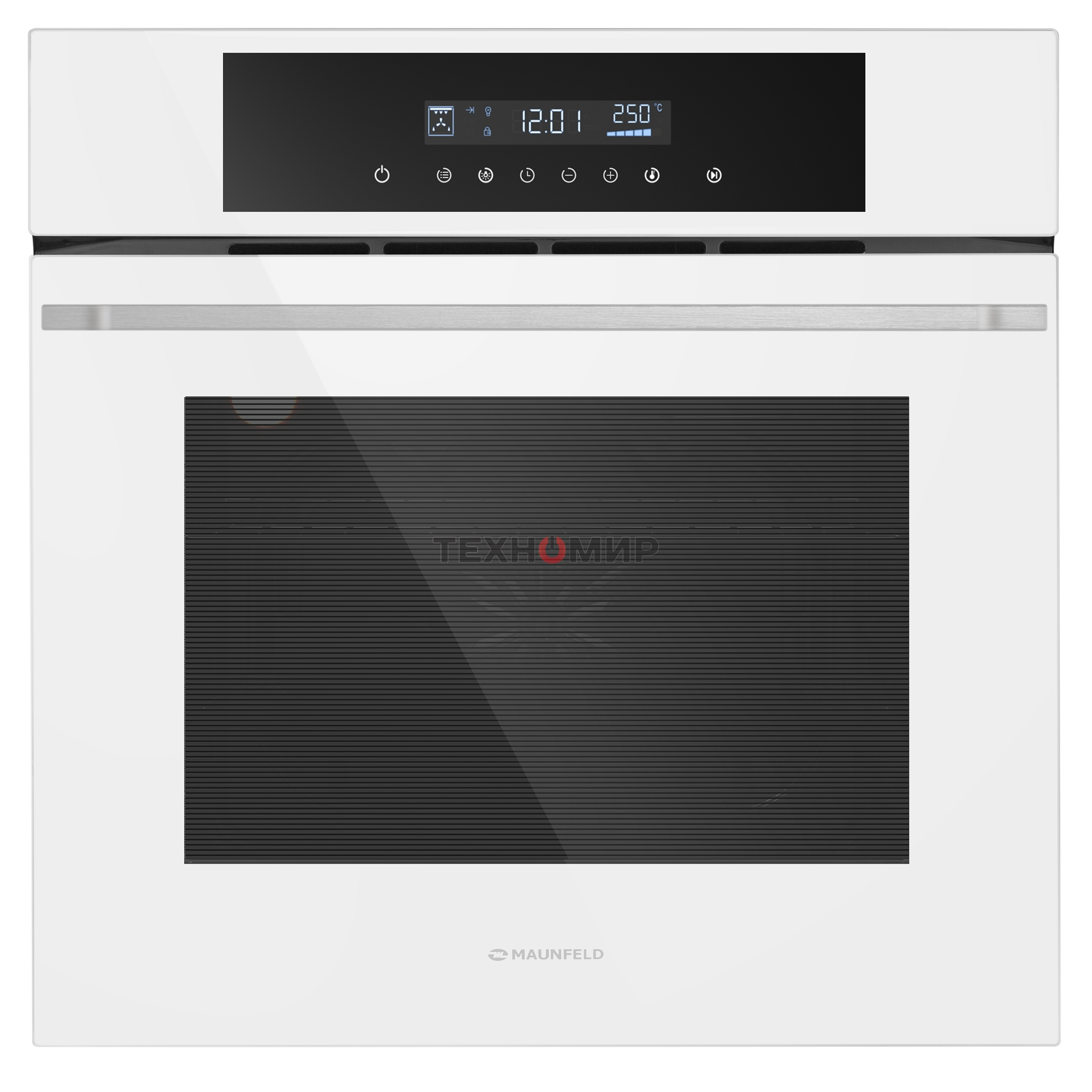 Шкаф духовой электрический Maunfeld AEOD60103W, 60л, дверца с 3 стеклами, белый