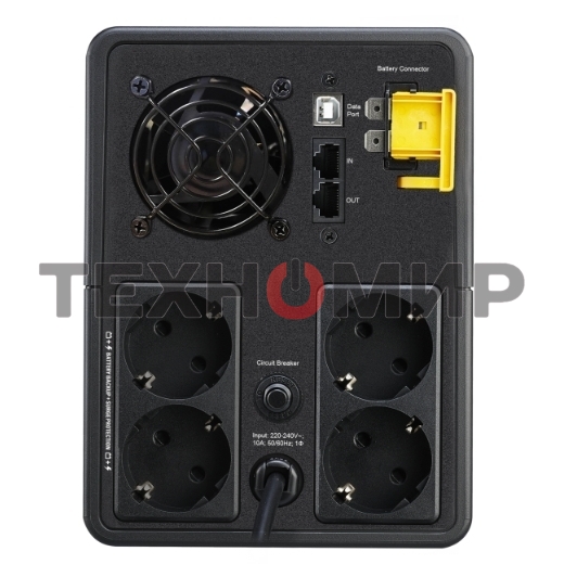 Источник бесперебойного питания APC Back-UPS BX2200MI-GR 1200Вт 2200ВА черный