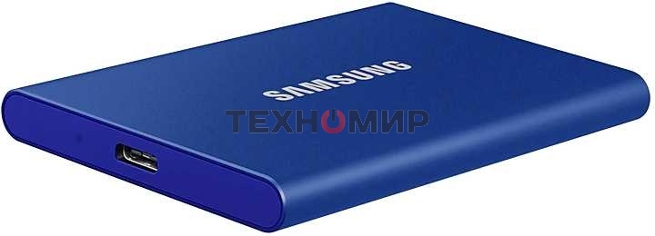 Внешний SSD Samsung T7, 1TB, USB 3.2 Gen 2 Type-C, R/W 1050/1000, синий