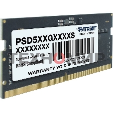Оперативная память Patriot Signature, DDR5, 8GB (1x8 GB), 5600 MHz, CL46, SO-DIMM