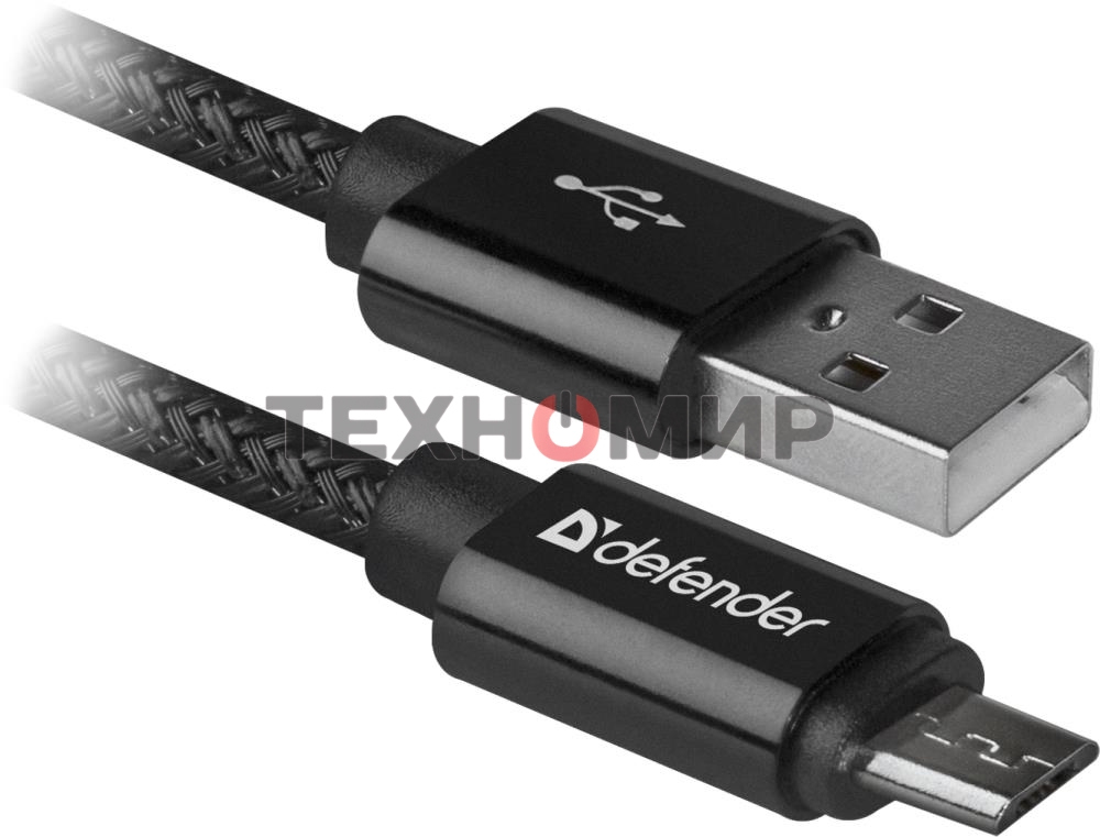 Кабель Defender USB 2.0 TO MICRO-USB 1M черный USB08-03T