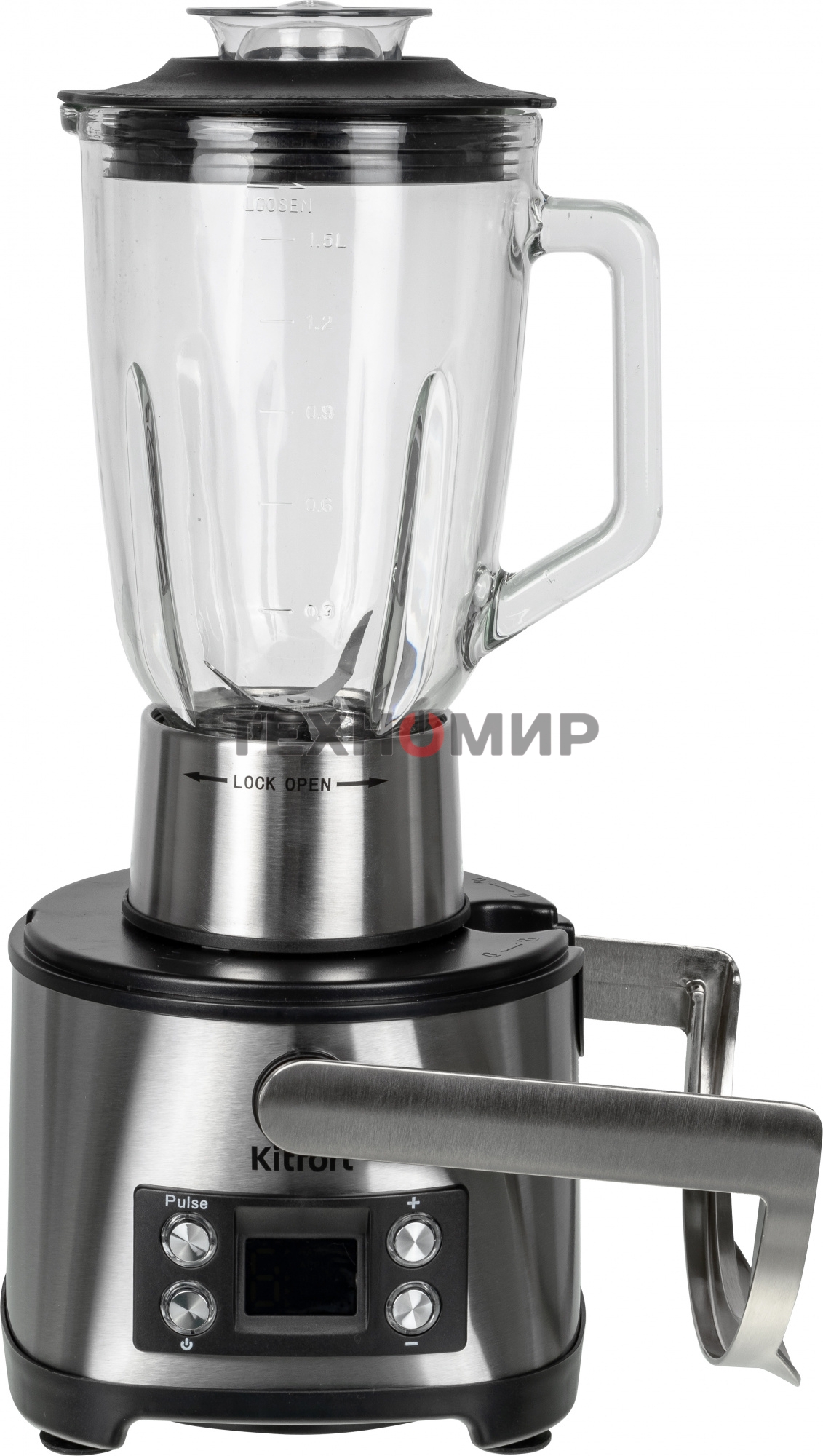 Кухонный комбайн Kitfort KT-1395 800Вт серебристый/черный