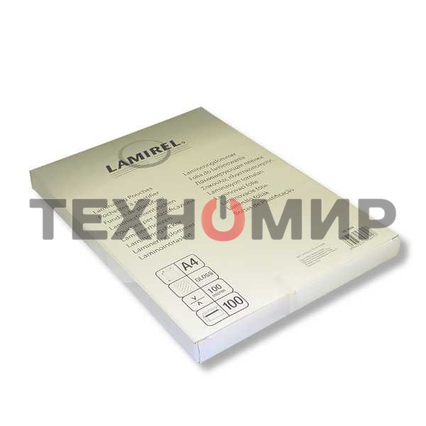 Пленка для ламинирования Lamirel 100мкм A4 (100 шт) глянцевая (LA-78658)