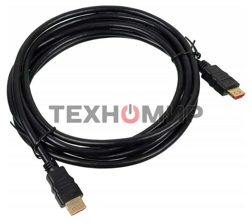 Кабель аудио-видео Buro HDMI (m)/HDMI (m) 3м. позолоченные контакты черный