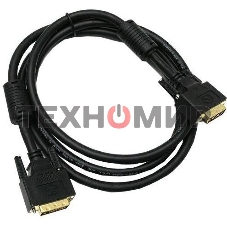 Кабель видео Buro DVI-D(m)/DVI-D(m) 1.8м. феррит.кольца позолоченные контакты черный (DVI-D)