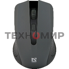 Мышь беспроводная Defender Accura MM-935 серый, 1600 dpi, радиоканал, USB, кнопки - 4