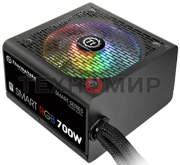 Блок питания Thermaltake Smart RGb (PS-SPR-0700NHSAWE-1), 700Вт, 80 PLUS, 120мм, черный