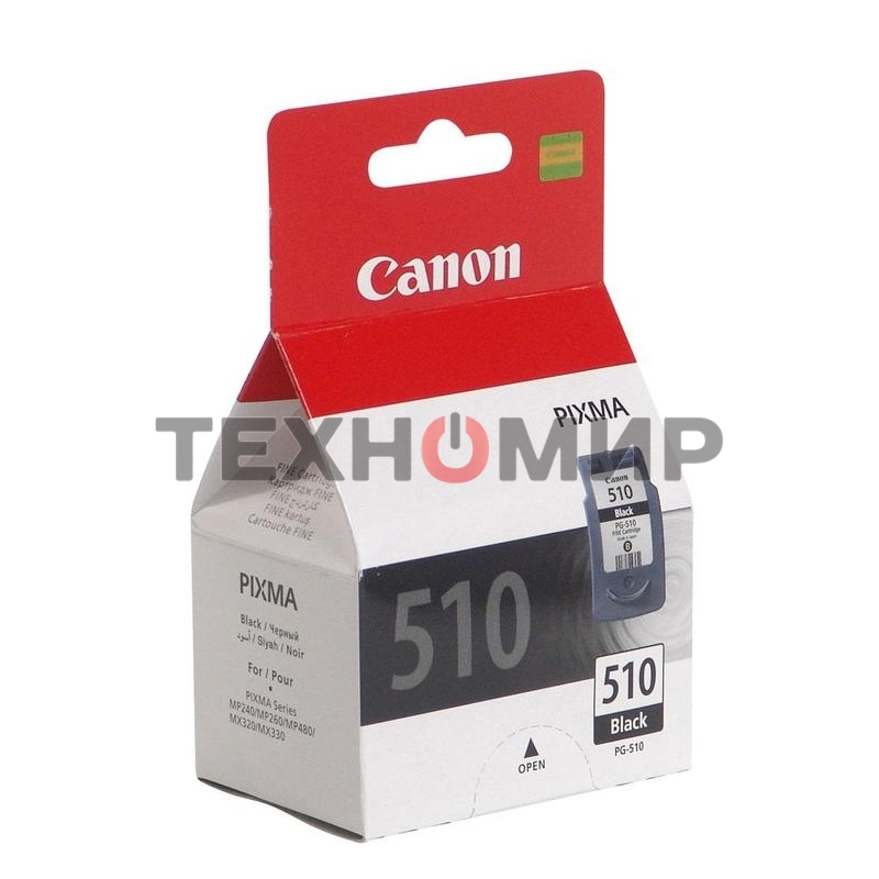 Картридж струйный PG-510Bk (2970B007) черный (220 стр.) для Canon PIXMA MP240, 260, 480, MX320, 330