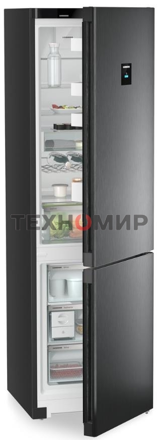 Холодильник Liebherr CNBDC 573I-22 001 черная нержавеющая сталь двухкамерный 266/94л морозилка снизу